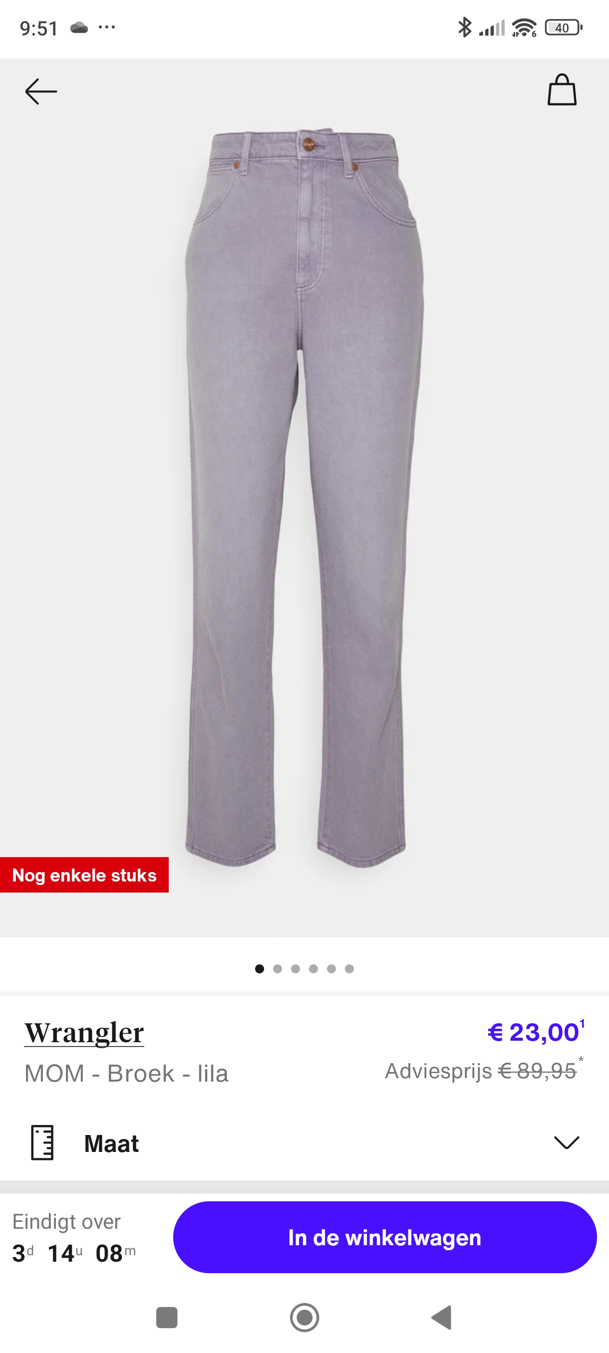 Wrangler broek voor 23€