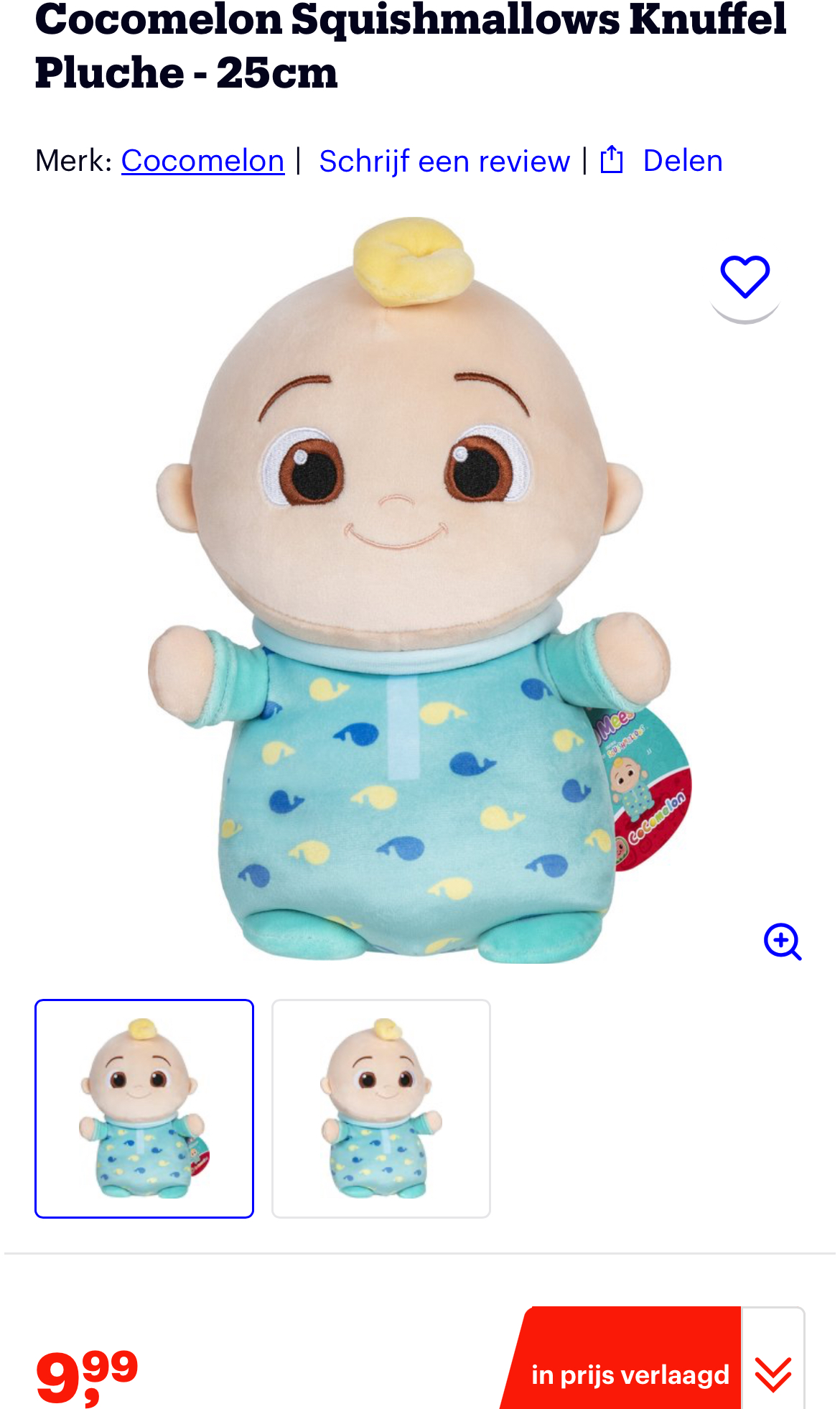 Cocomelon Squishmallows €9,99 bij Bol