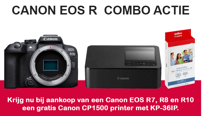 CANON EOS R COMBO ACTIE - Gratis foto printer Canon