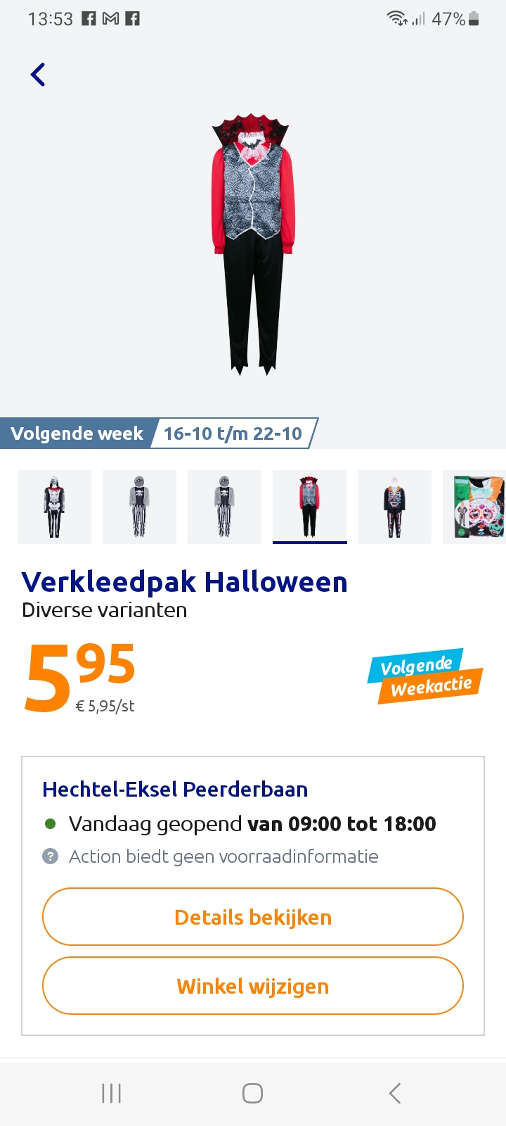 Halloween verkleedkleding