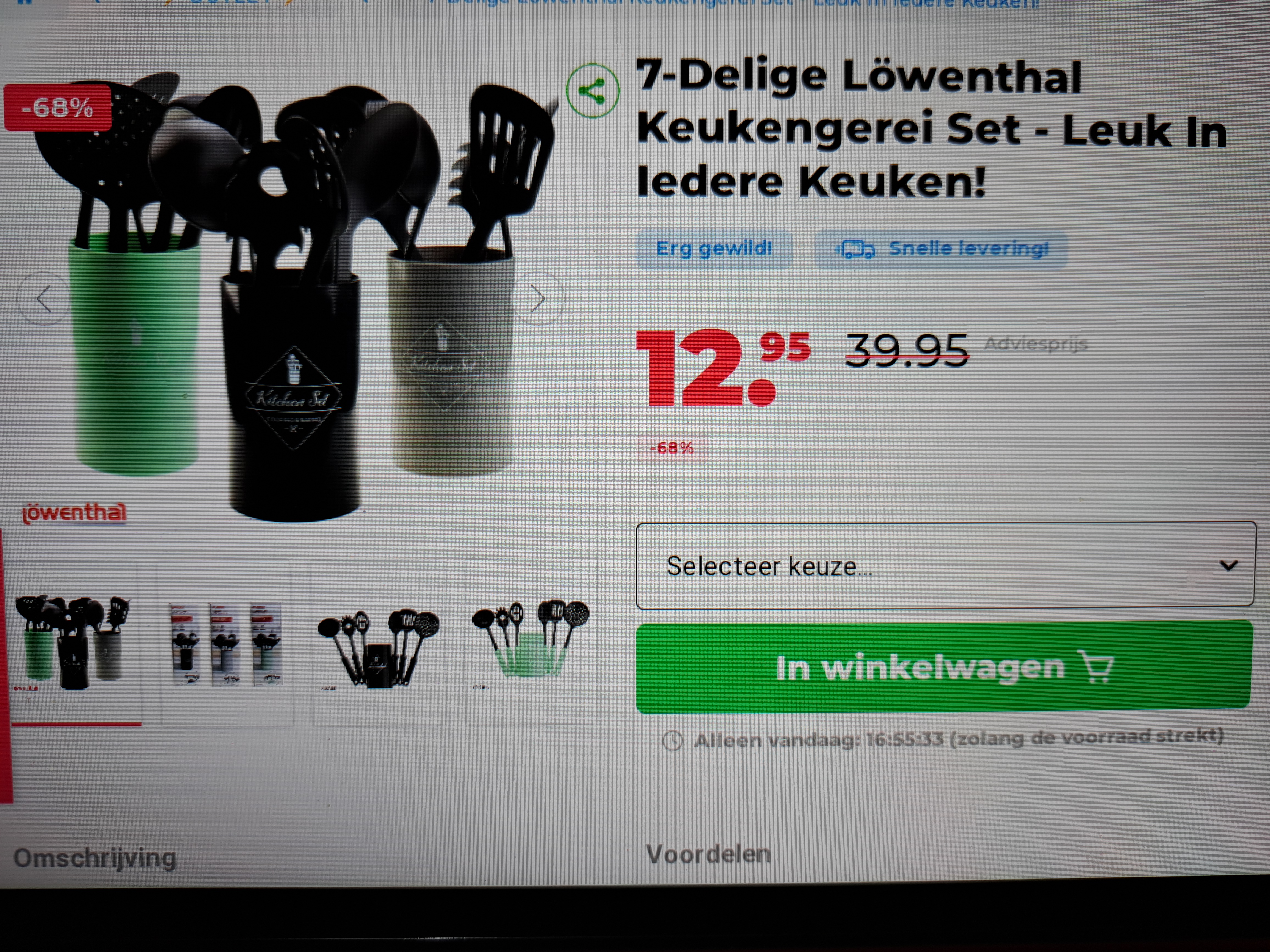 7-Delige Löwenthal Keukengerei Set - Leuk In Iedere Keuken! -68%