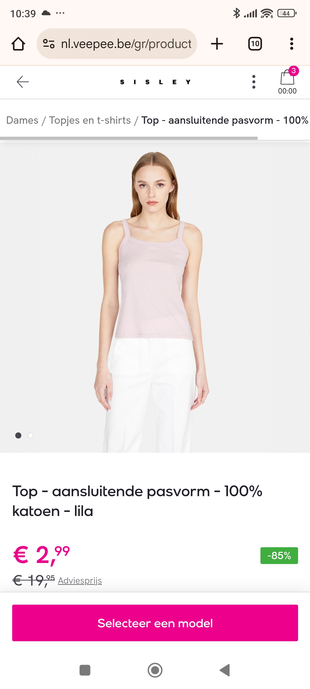 Sisley topje voor dames