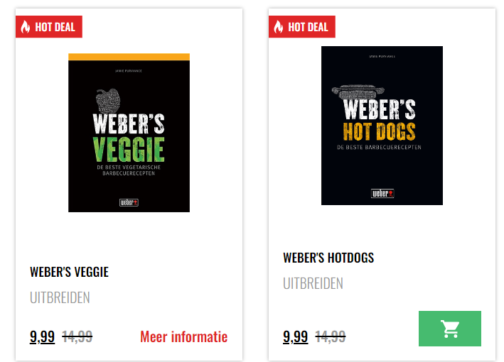 tot -50% korting op Weber BBQ boeken 🥩🥓
