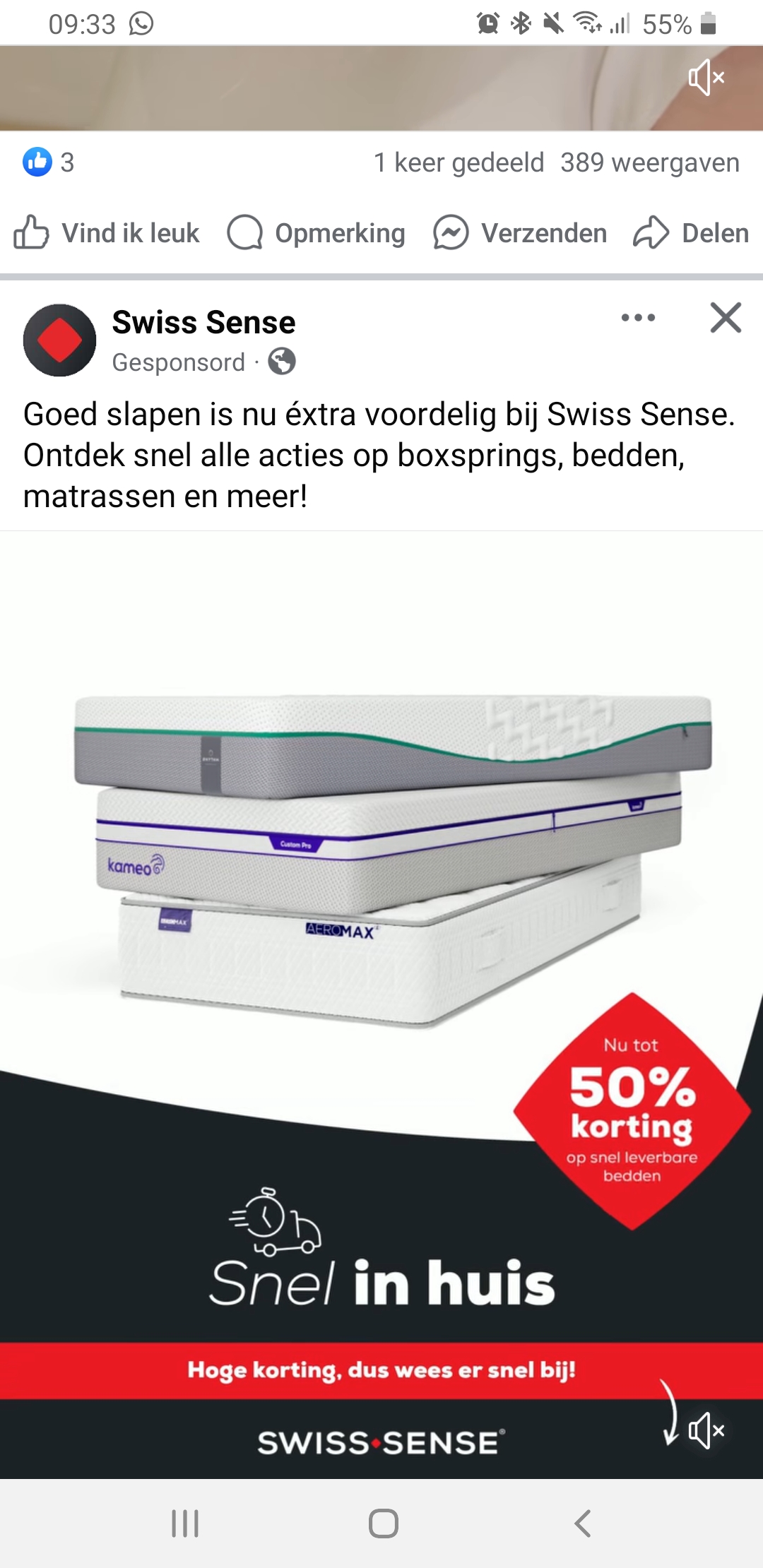 Acties van Swiss Sense