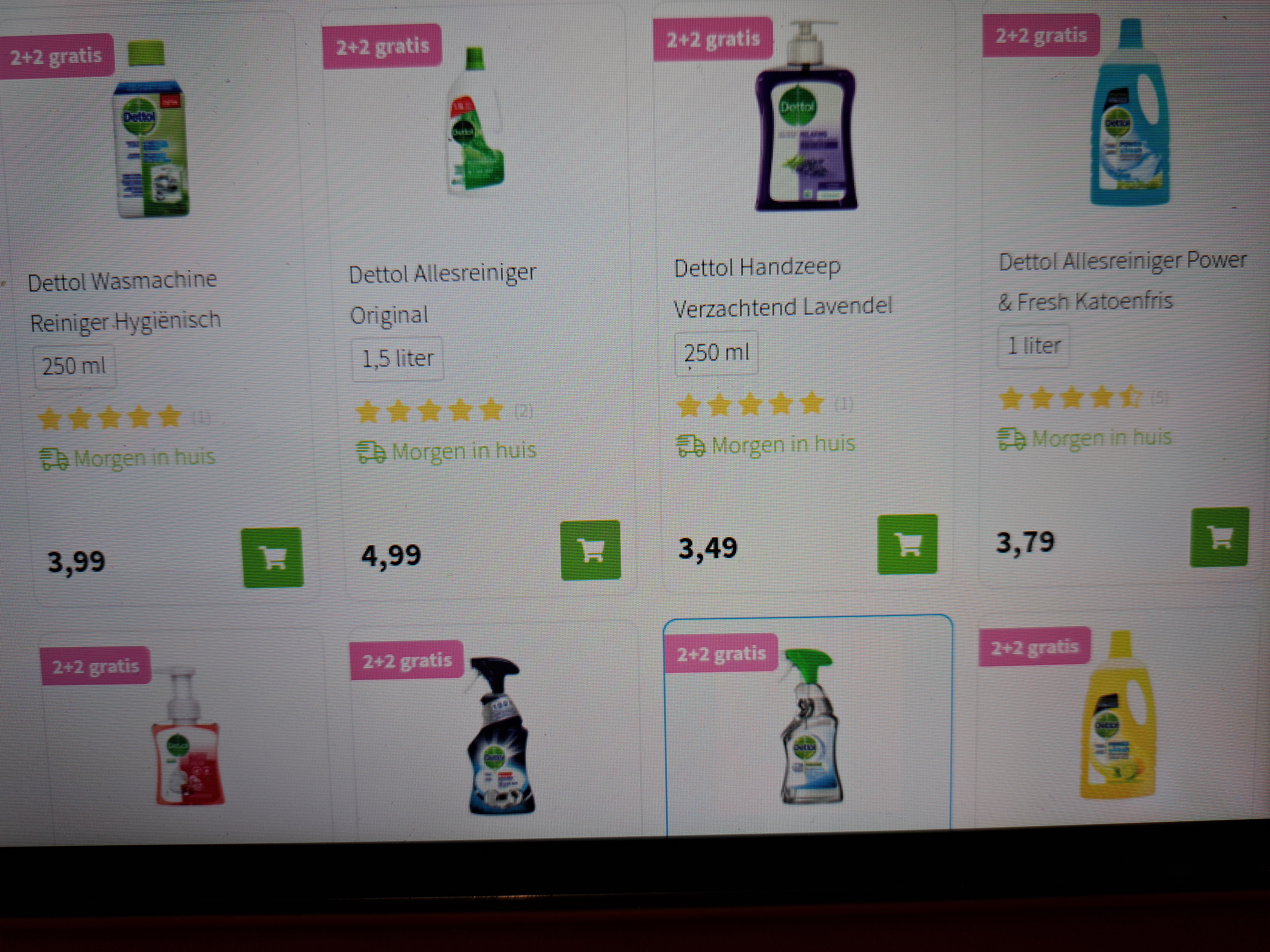 Dettol 2+2 gratis op plein.be