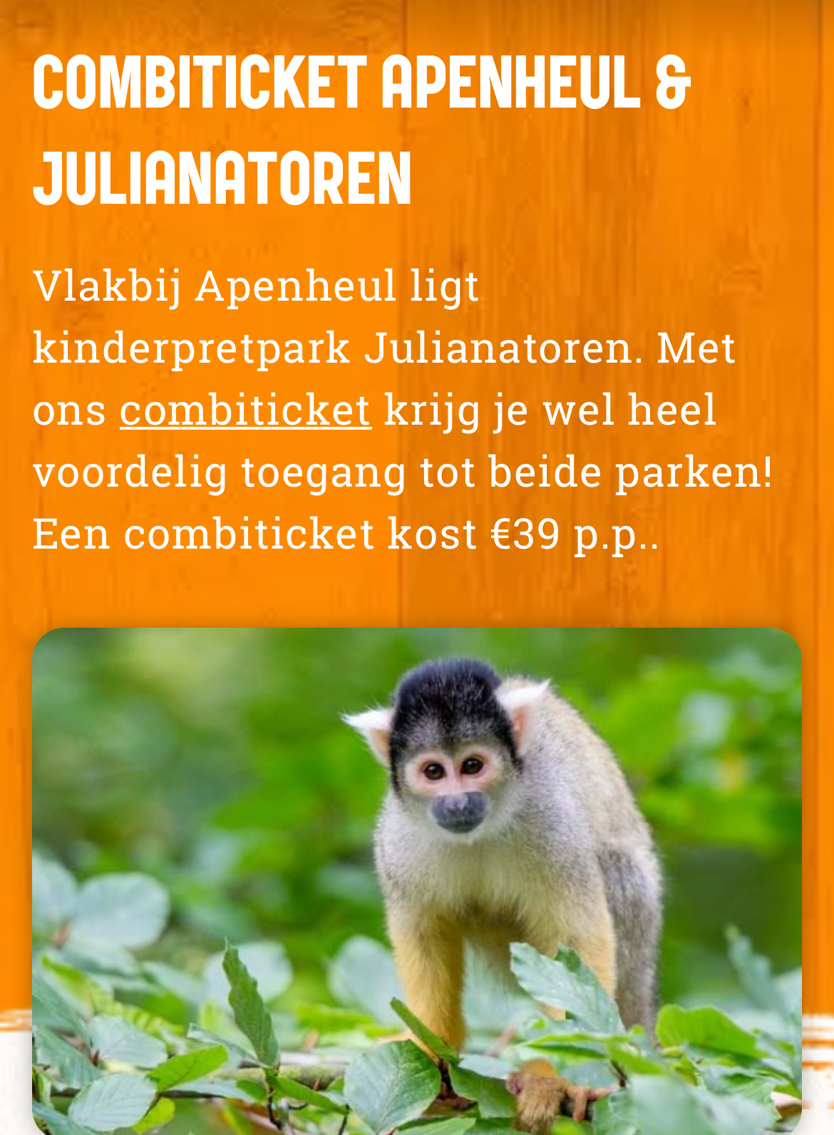 Apenheul & Julianatoren