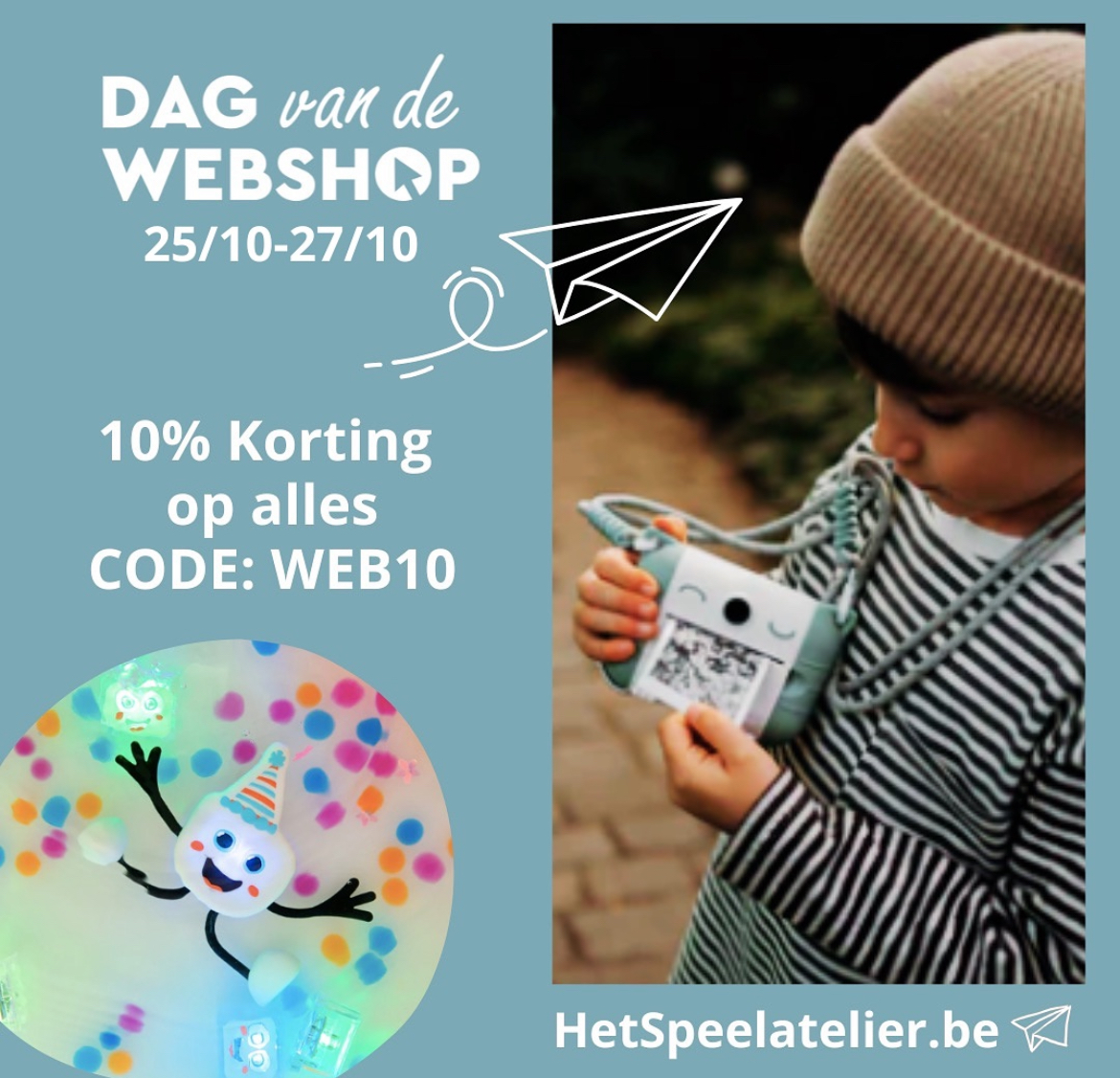 Speelatelier korting dag van de webshop