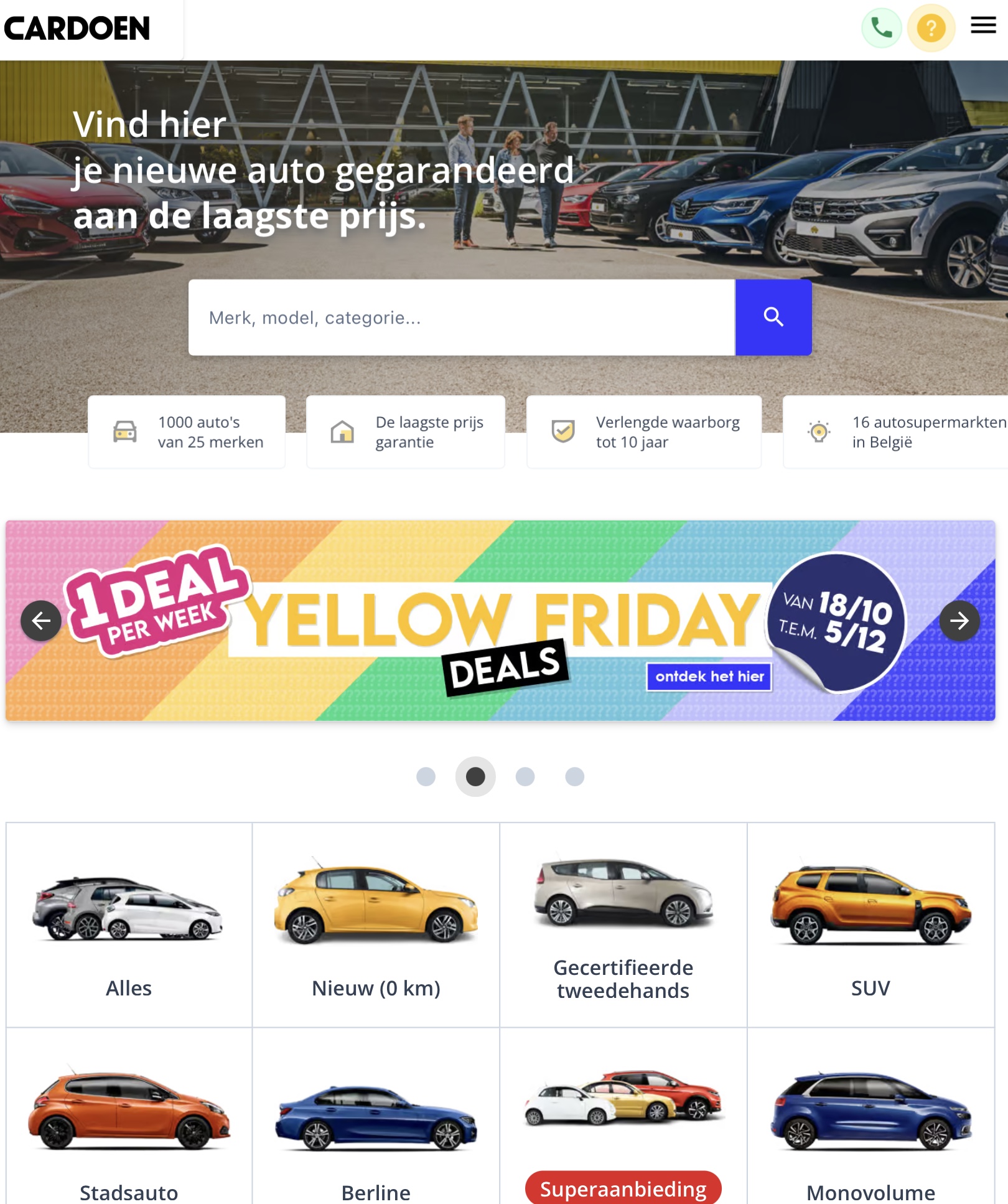 Cardoen , yellow friday weeks