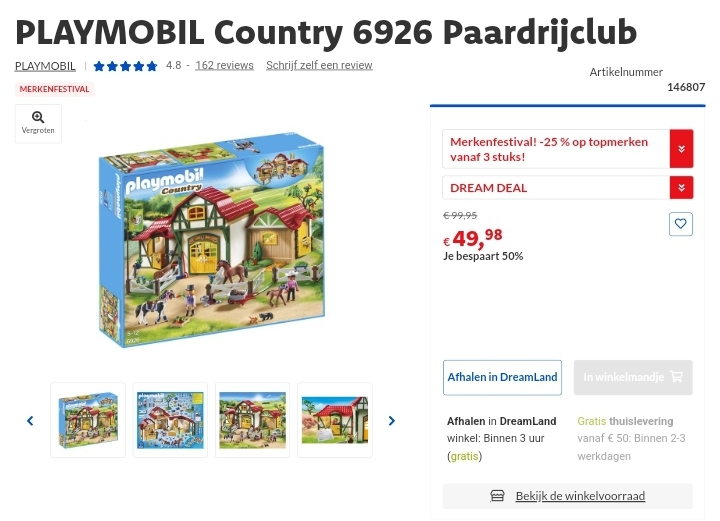 PLAYMOBIL Country 6926 Paardrijclub