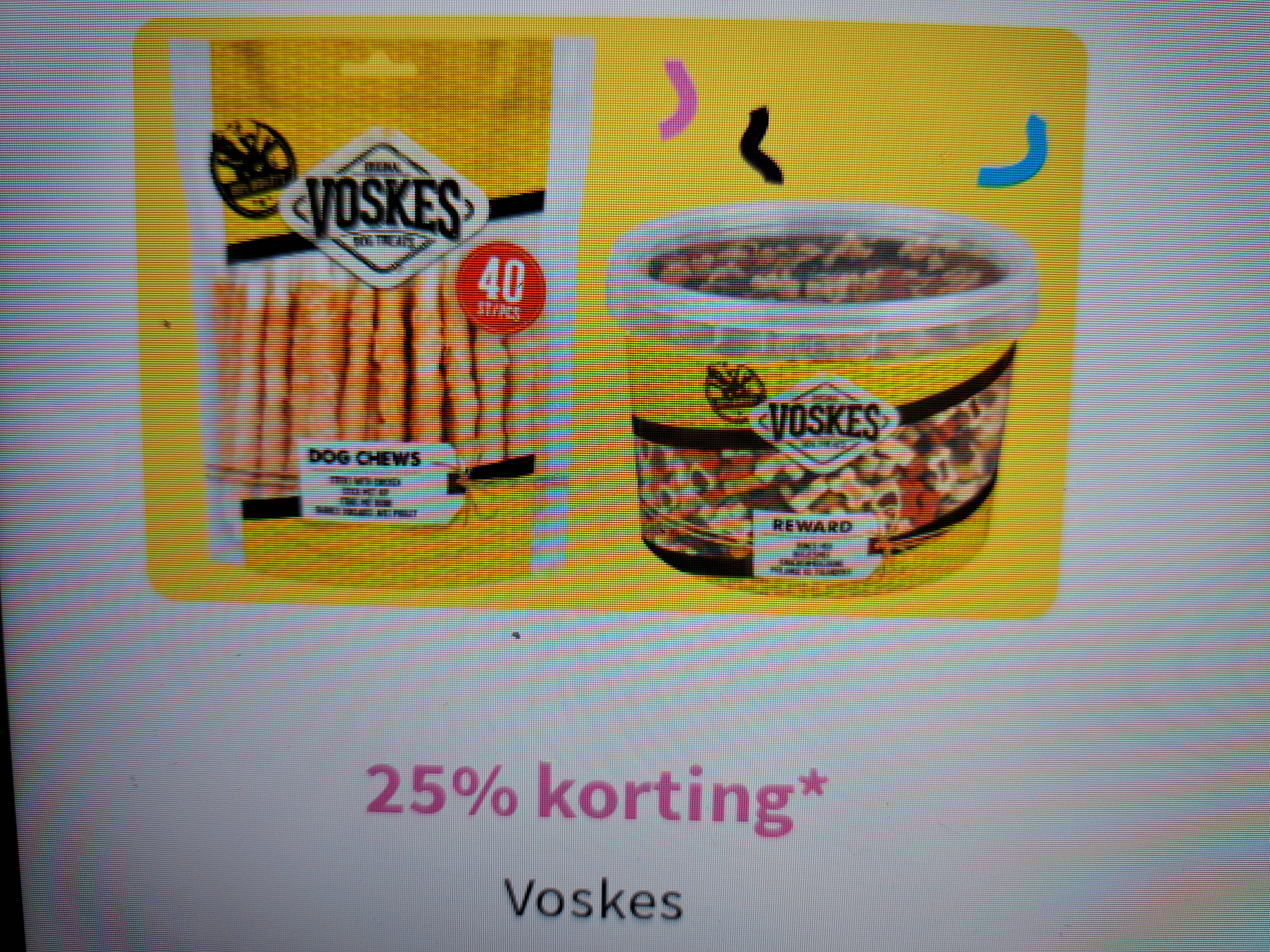 25% korting Voskes