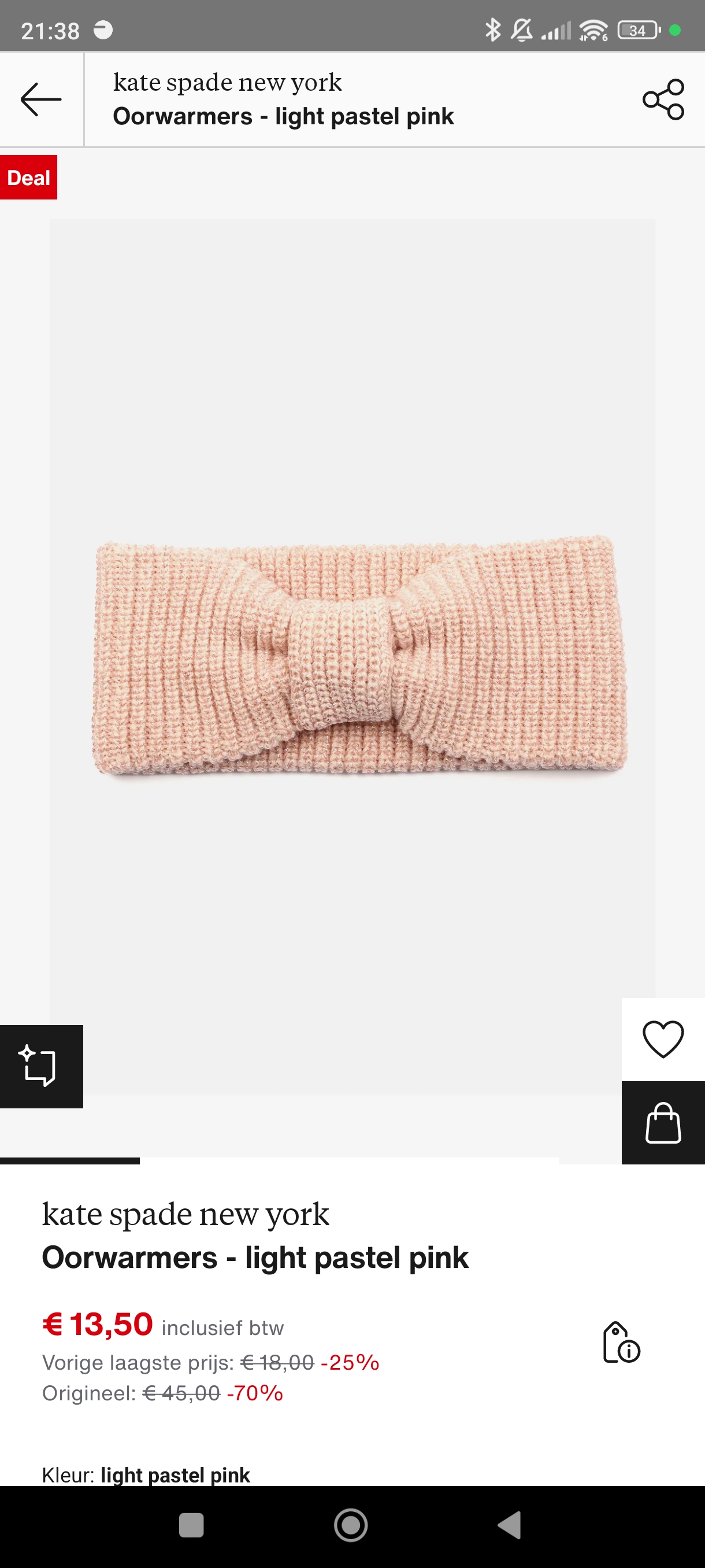 Kate spade oorwarmers