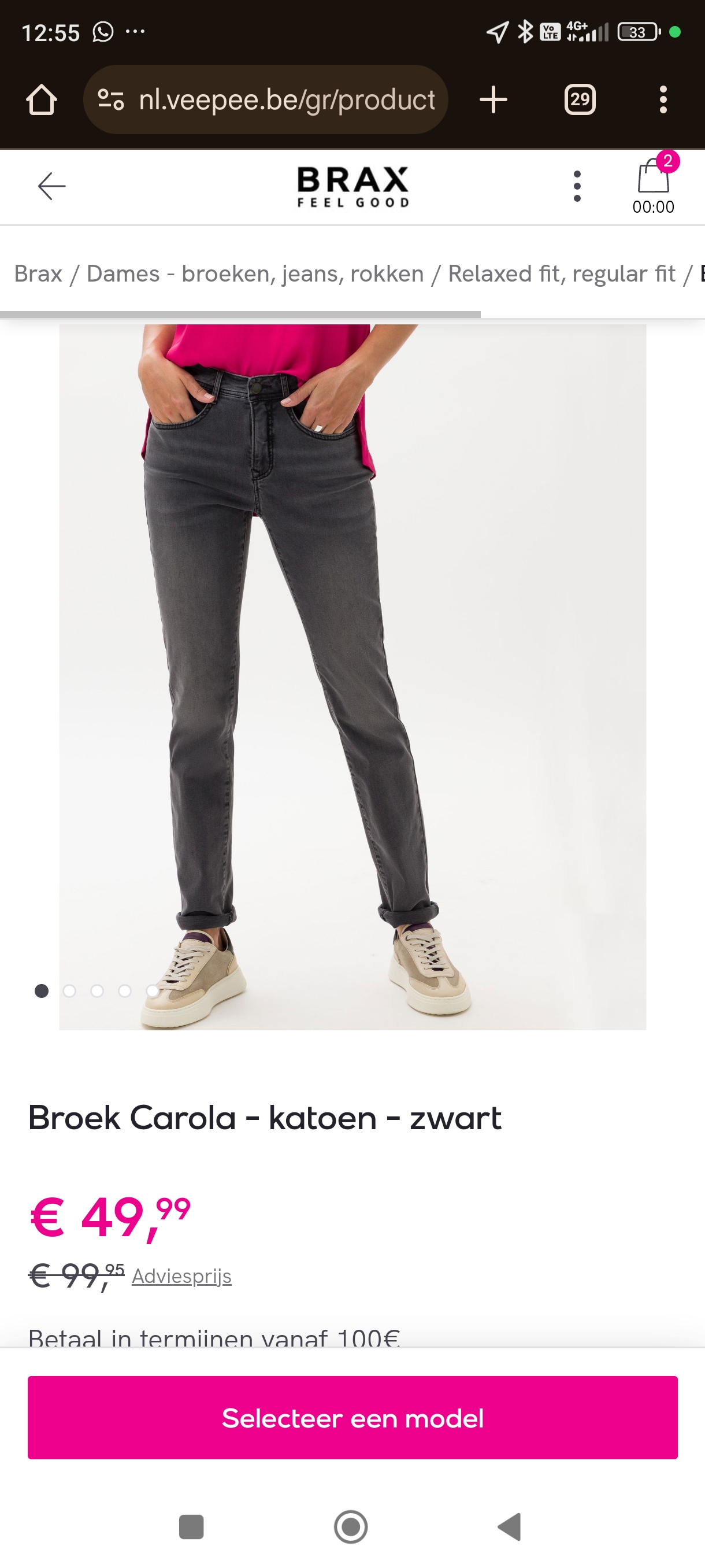 Brax broek voor 49,99€