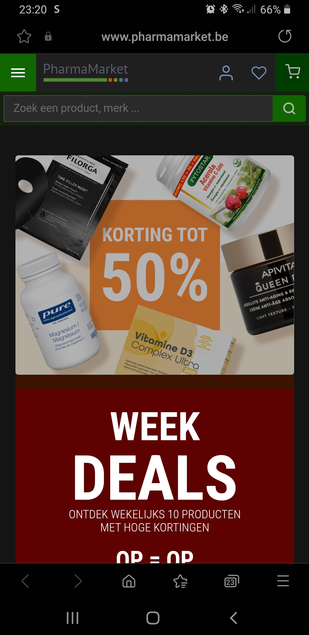 PharmaMarket week deals tot 50% korting