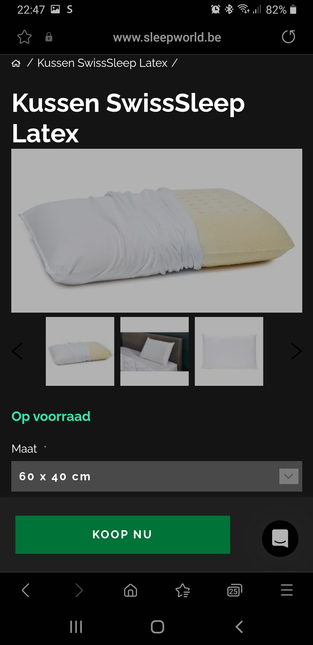 Sleepworld kussen 50%
