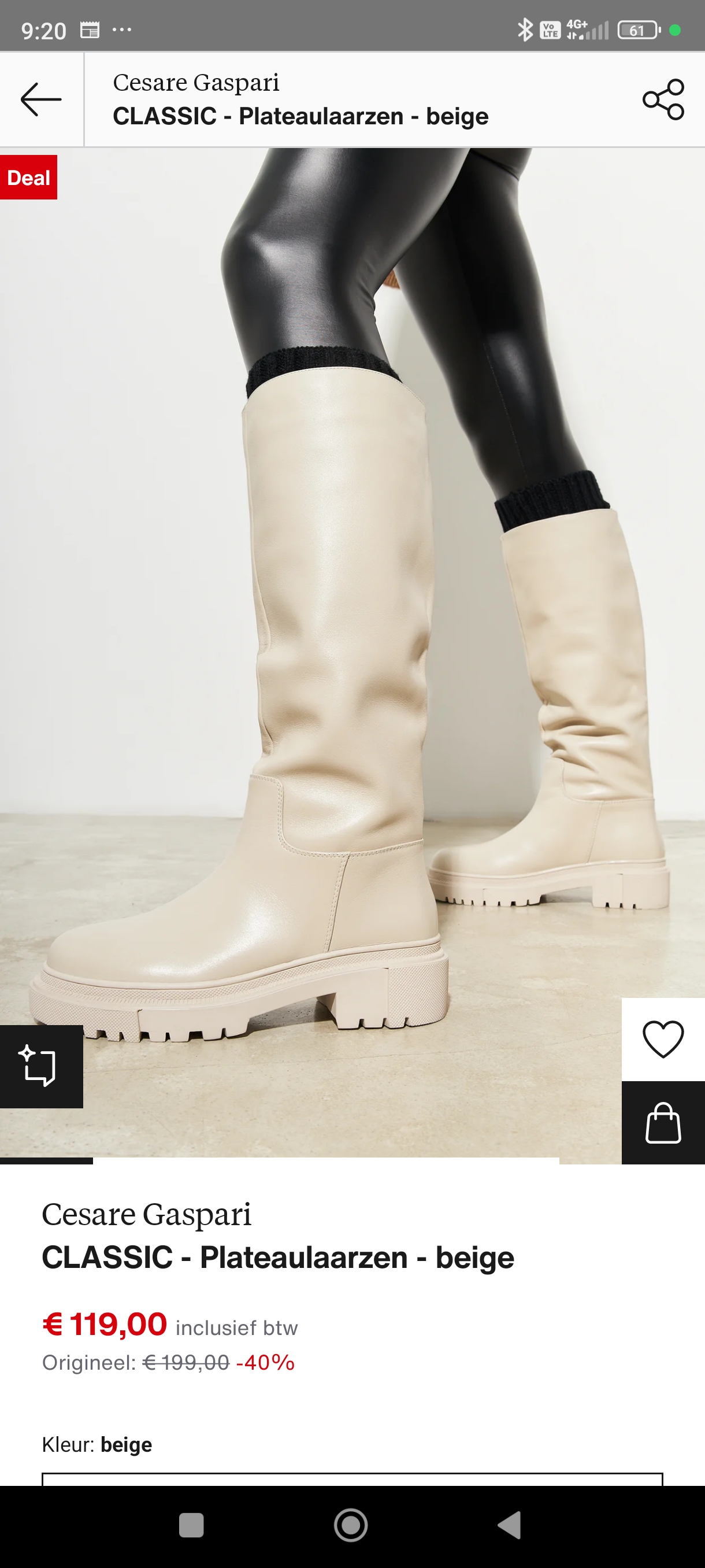 Cesare gaspari laarzen tot 40% korting