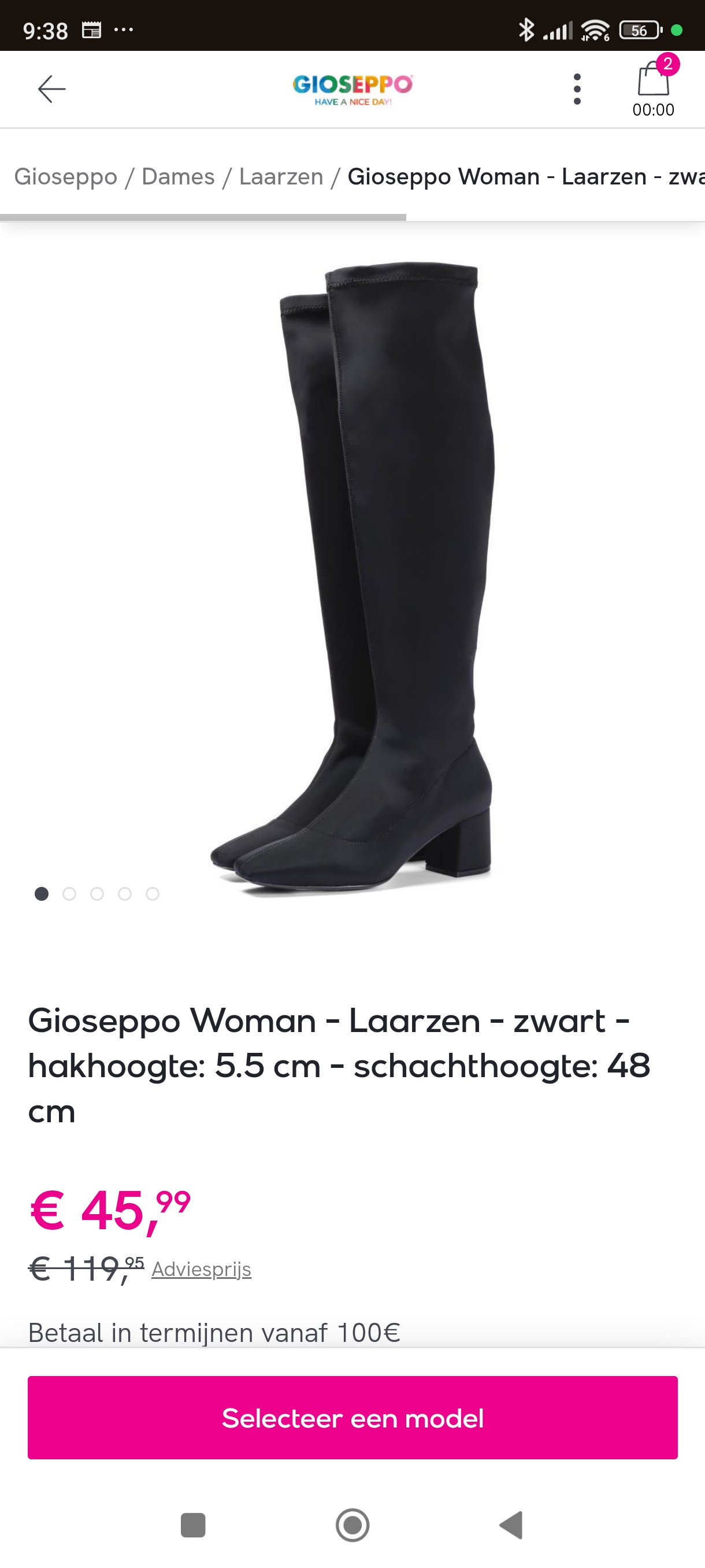 Gioseppo schoenen en laarzen tot 65% korting