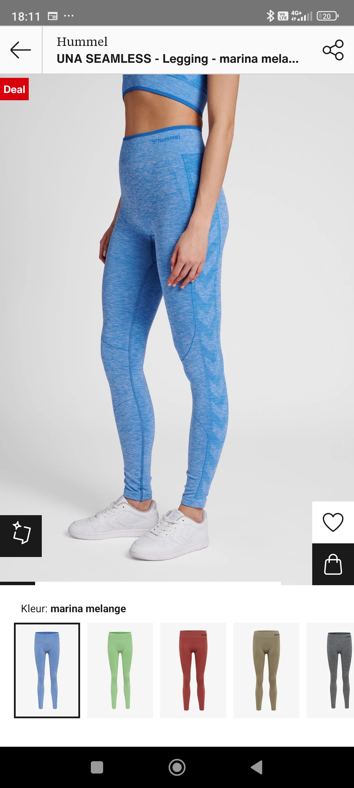 Hummel blauwe legging S-M-XL