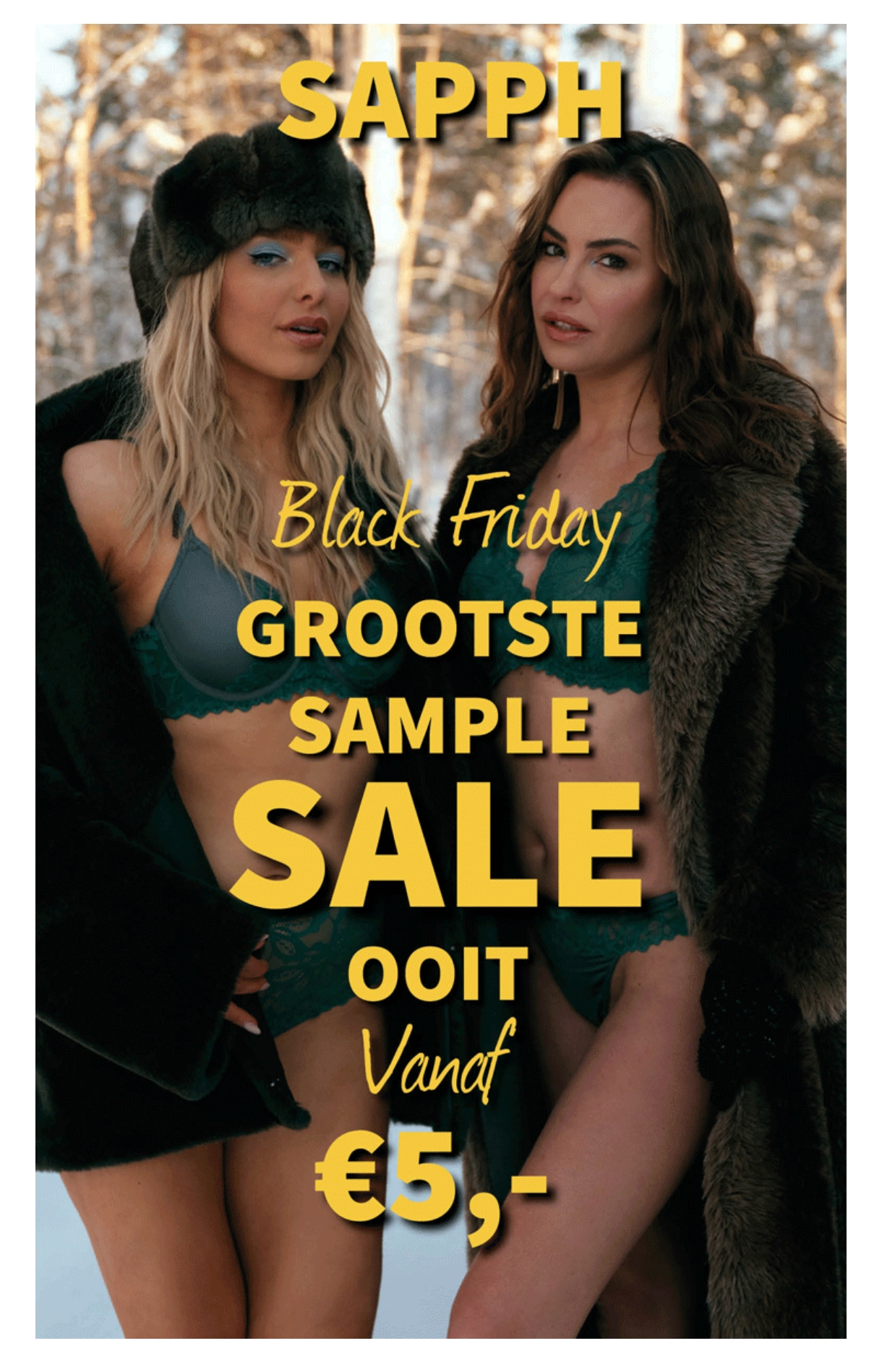 Sample sale Sapph vanaf 5€