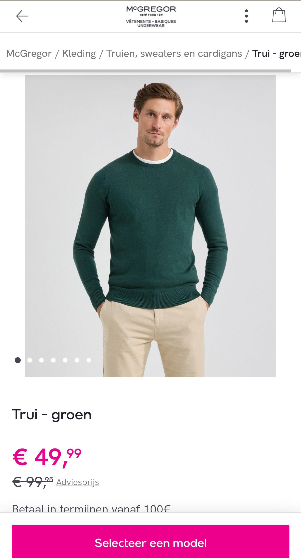 MC gregor 50% korting