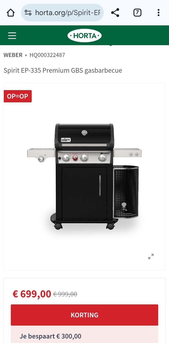 Weber Spirit EP-335 Premium GBS gasbarbecue