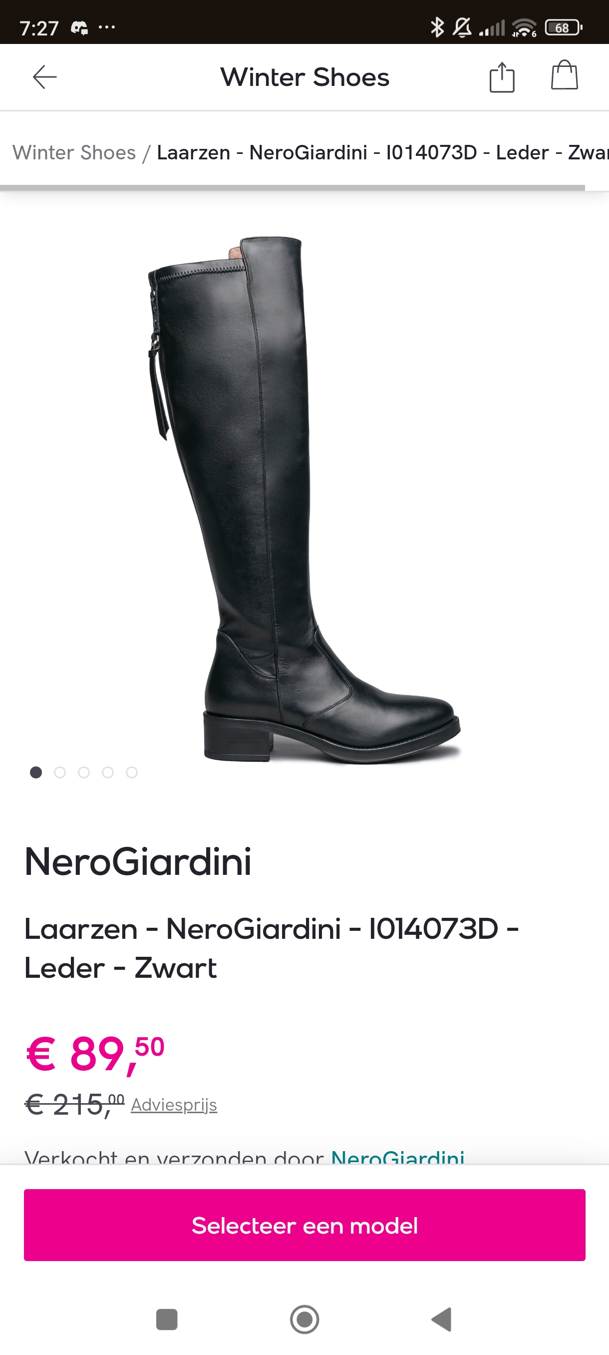 Laarzen Nero Giardini aan 60% korting