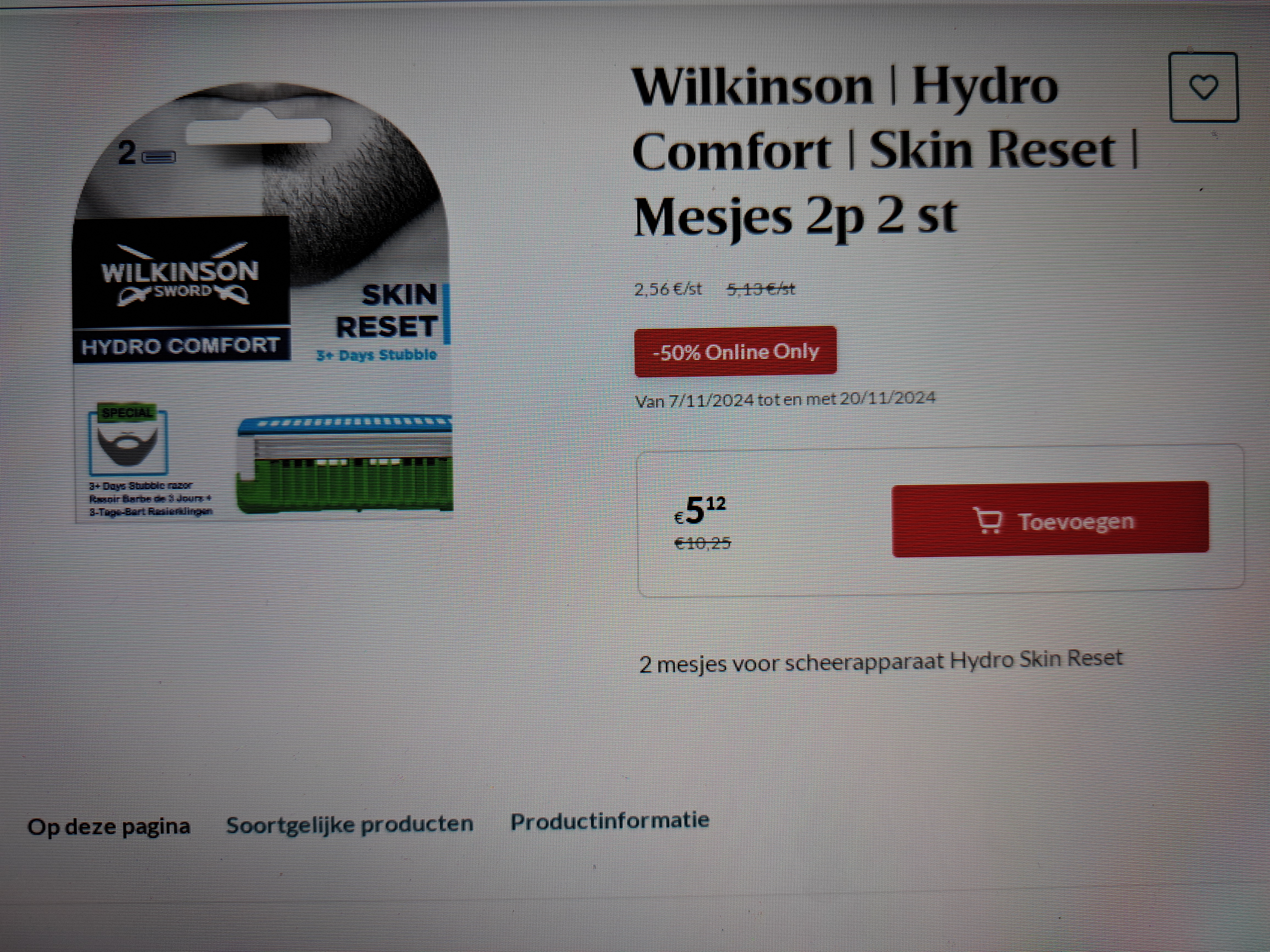 Delhaize online only -50%