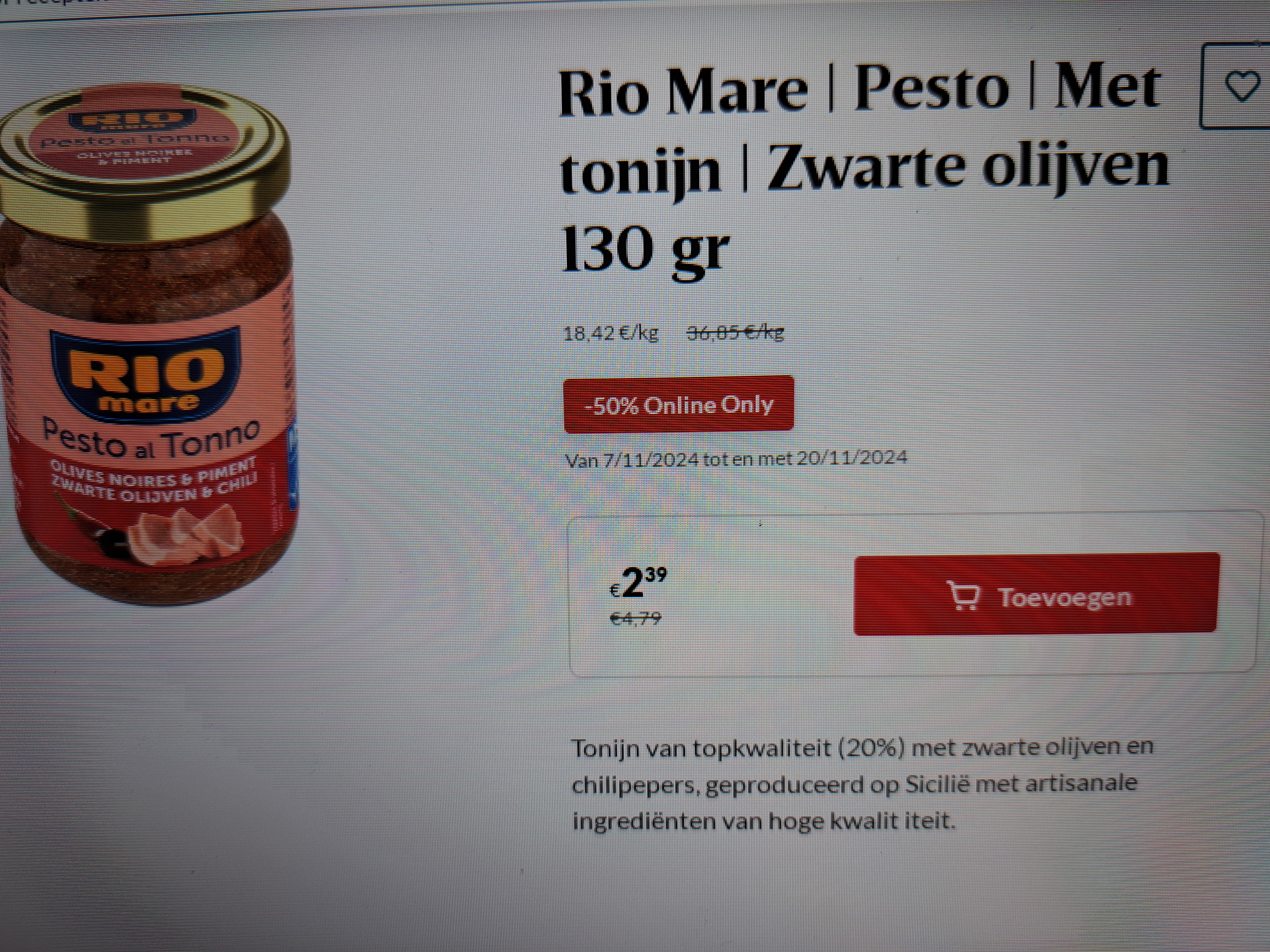 Delhaize online only