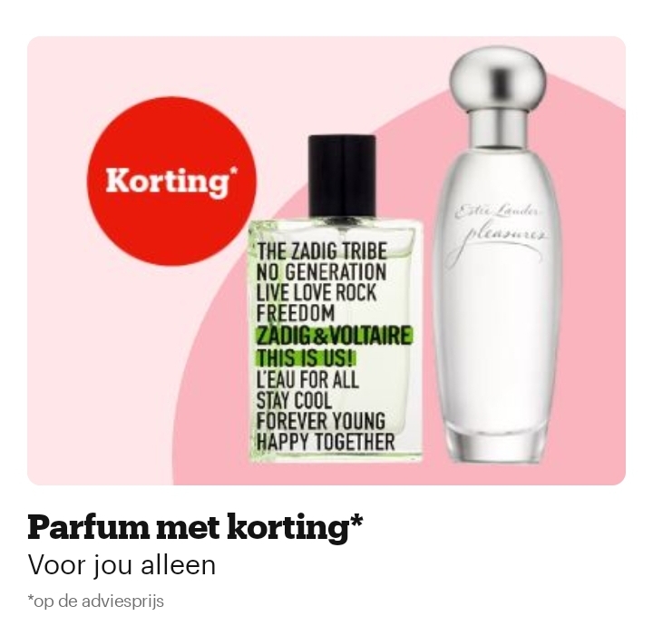 Mooie kortingen op Parfum