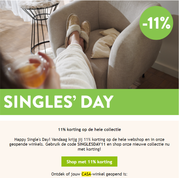 Shop met 11% korting bij CASA ✨