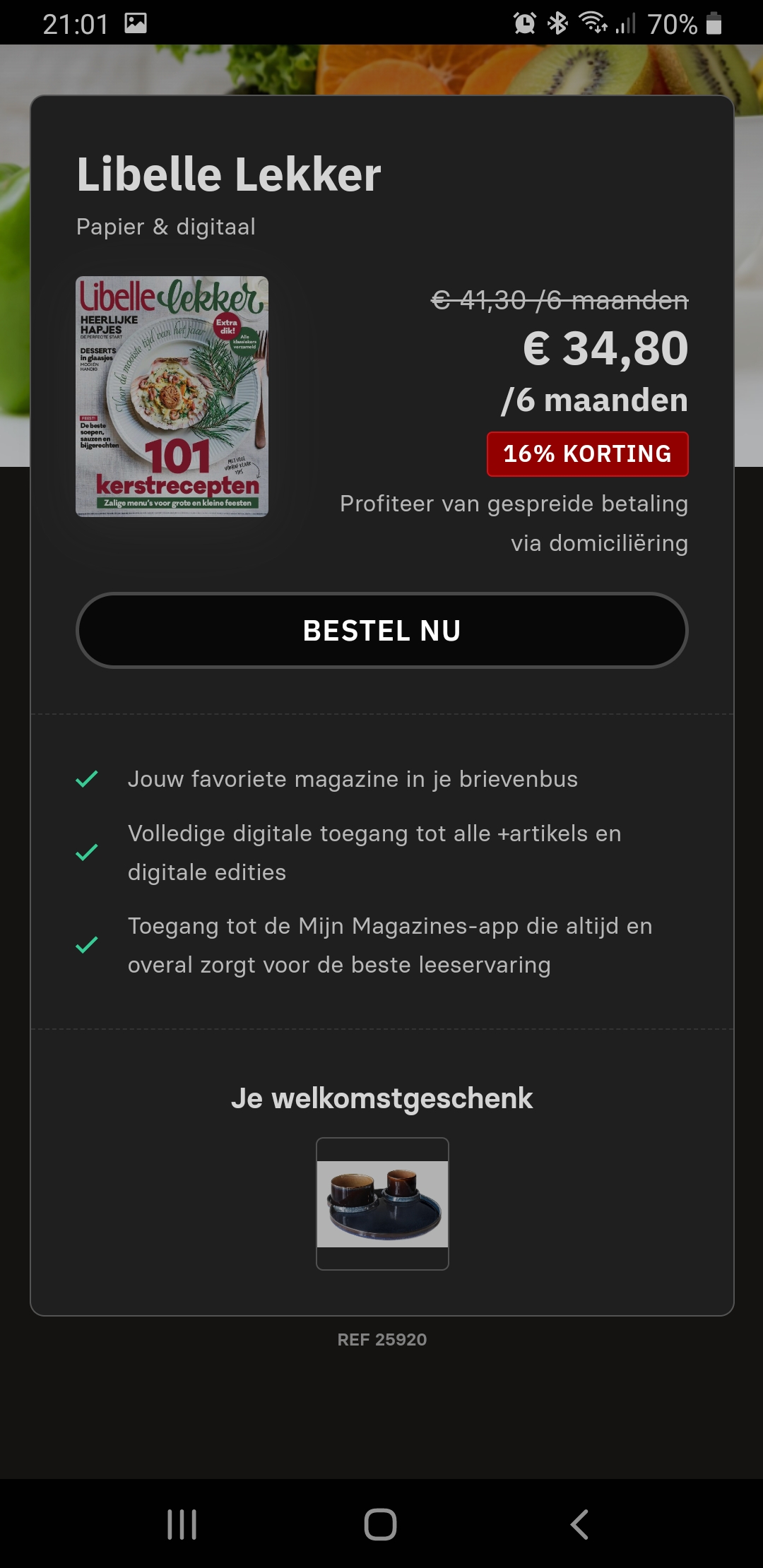 Libelle lekker gratis cadeau