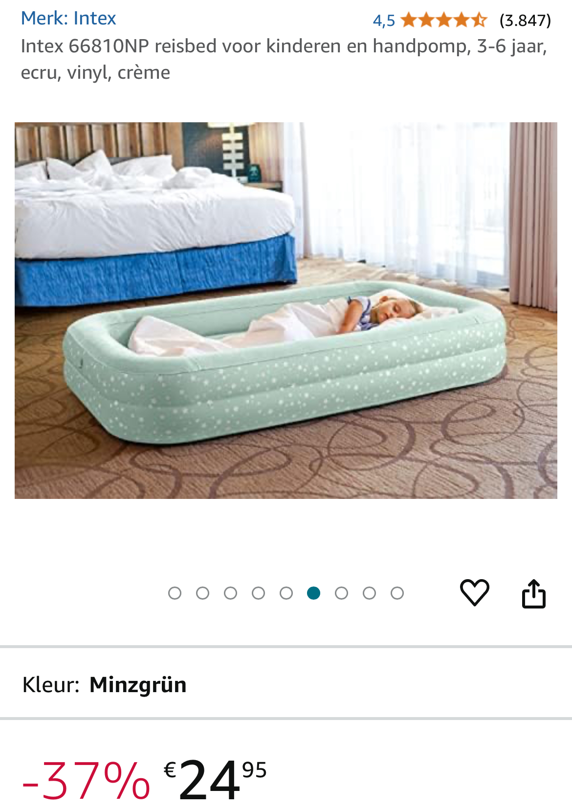 Intex reisbed kind