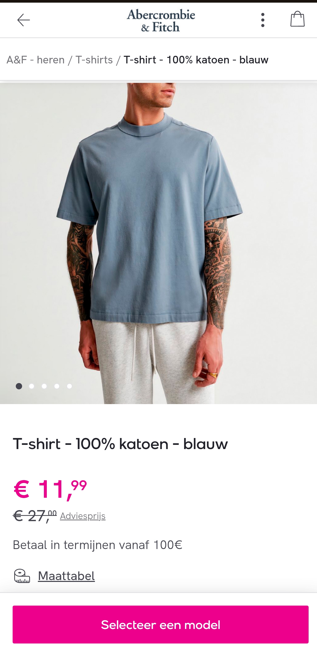 Abercrombie and Fitch tot 60% korting