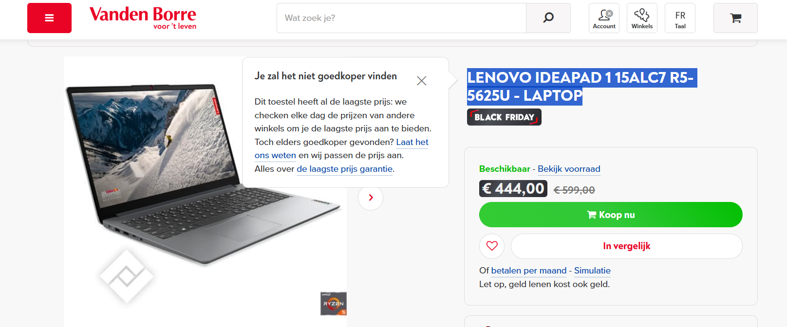 LENOVO IDEAPAD 1 15ALC7 R5-5625U