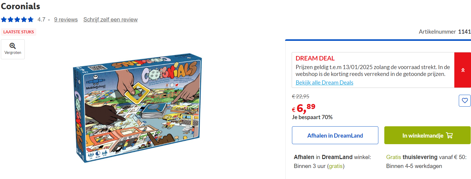 -50% of -70% gezelschapsspellen 🌈 laatste stuks