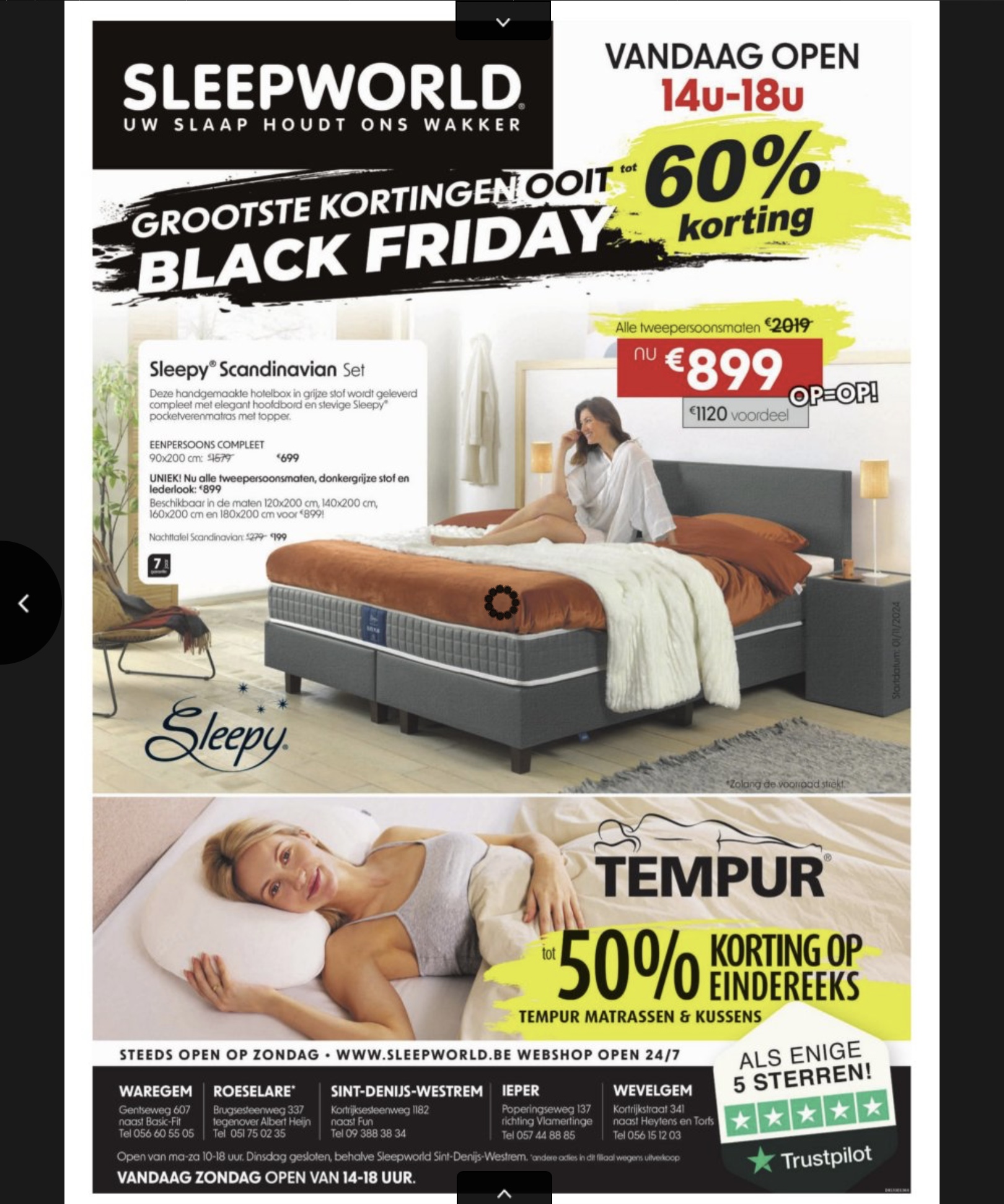 Sleepworld black firiday