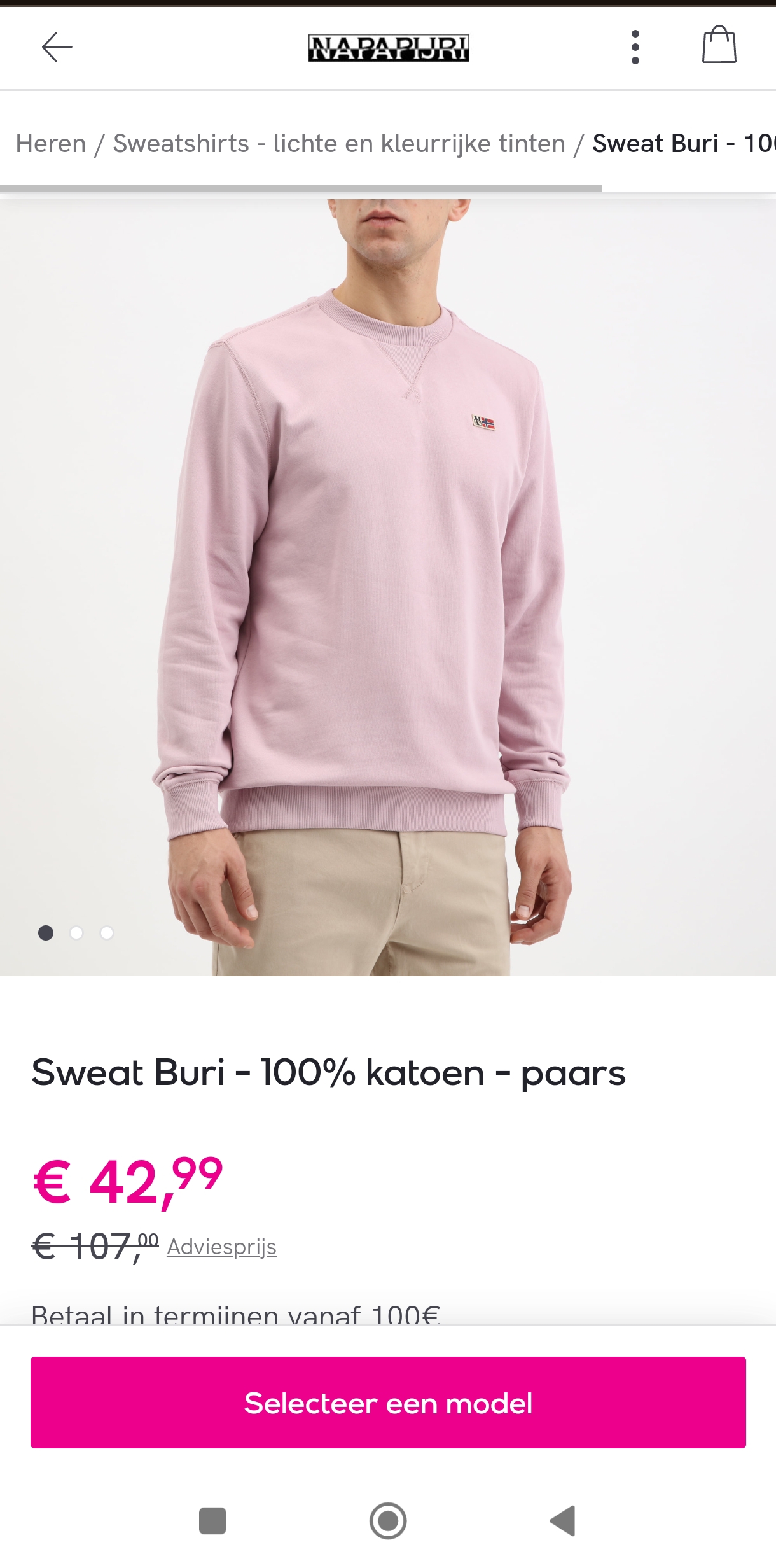 Napapijri kleding tot 60% korting