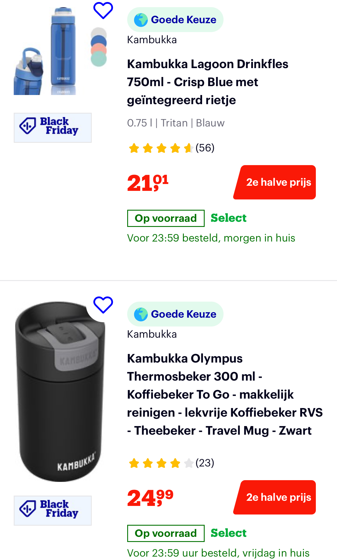 thermos- en drinkflessen