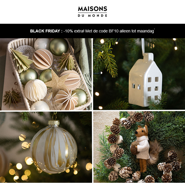 Tot -50% bij Maisons du Monde en nog eens -10% extra
