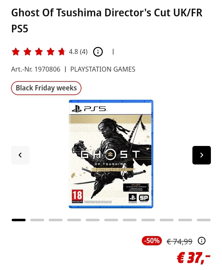 Ghost Of Tsushima Director's Cut PS5