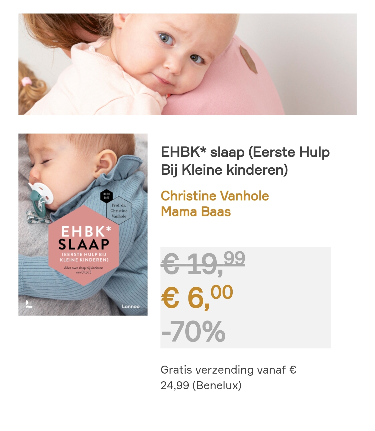 Eerste hulp bij kleine kinderen (EHBK slaap)