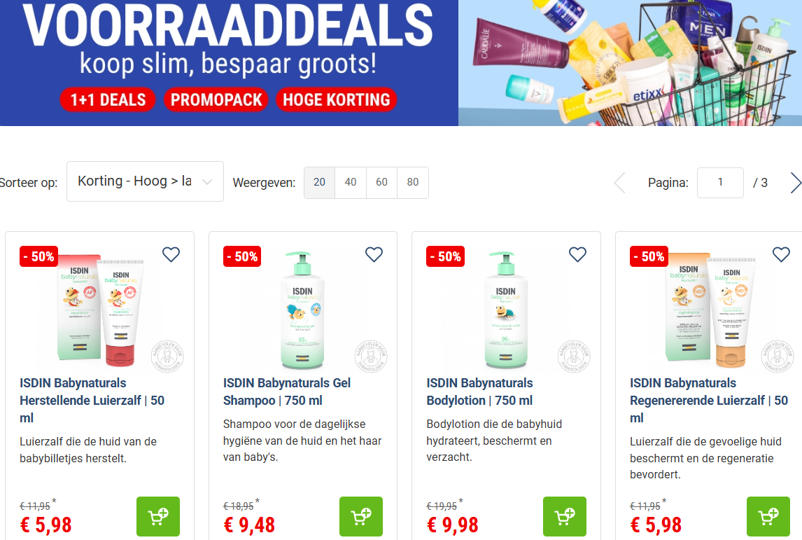 -50% op ISDIN Babynaturals 👶 Babyverzorging