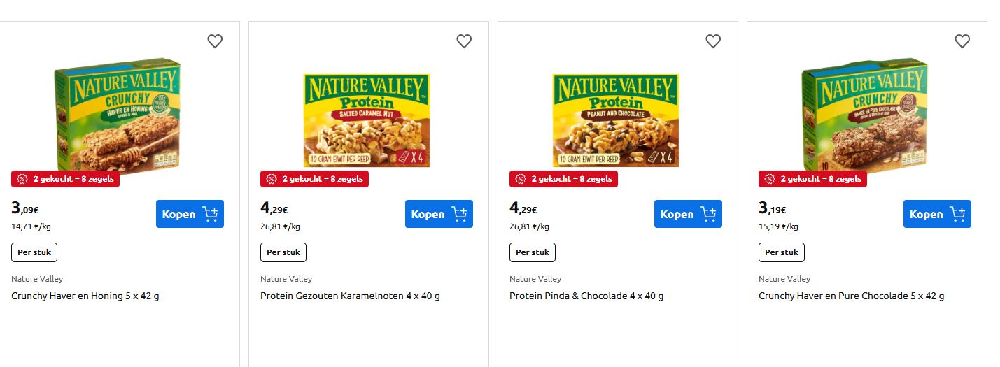koop producten en krijg alles terug met zegels bij carrefour