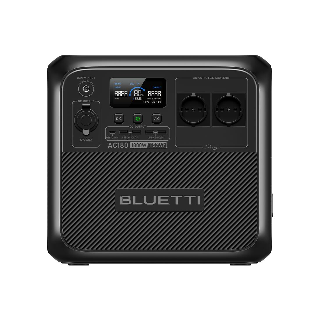 BLUETTI Générateur Électrique Portable AC180 1152Wh Batterie LiFePO4 pour Voyage