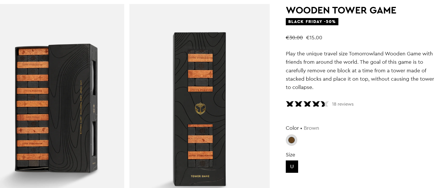 -50% Wooden Tower Game 🦋 Tommorowland