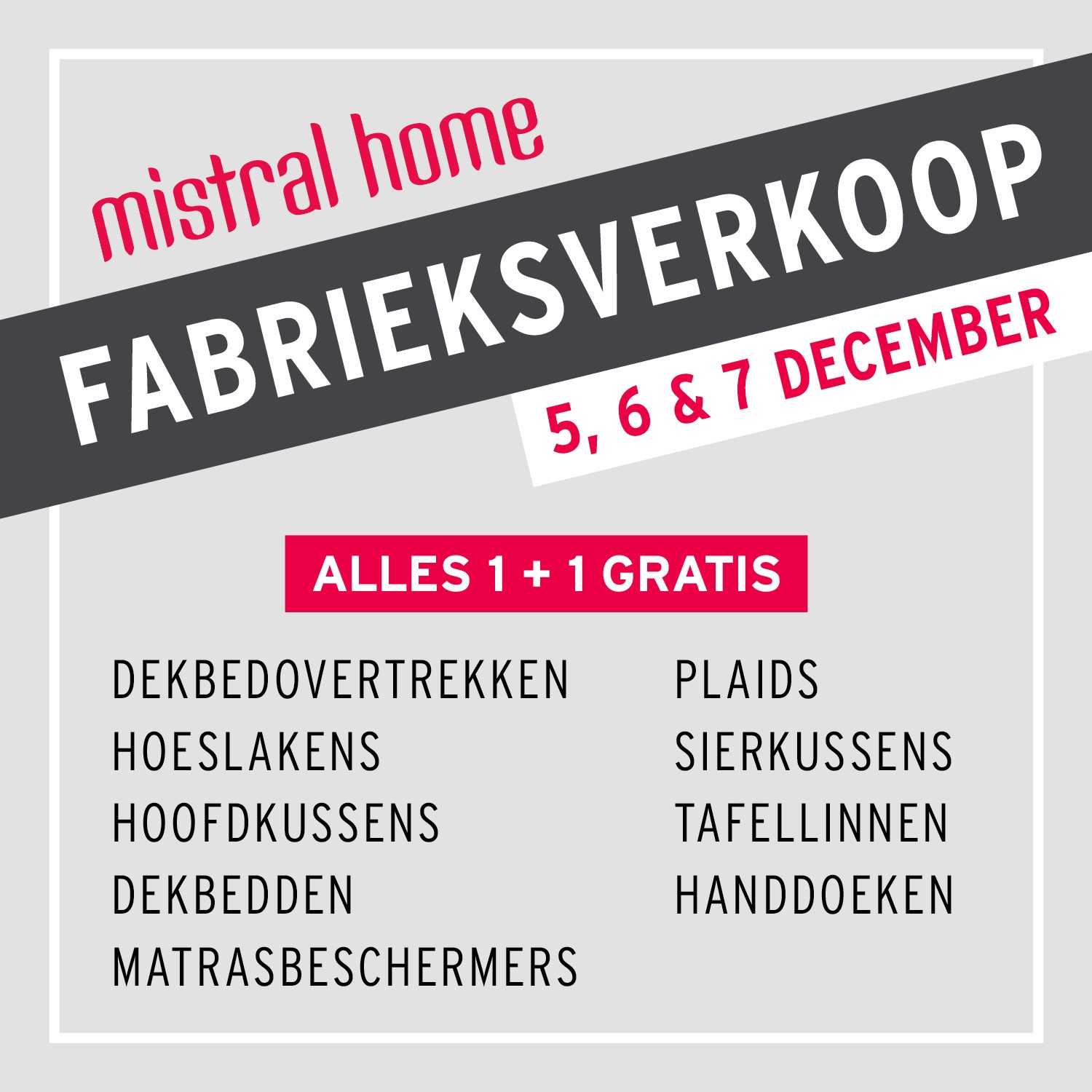Mistral home magazijn verkoop