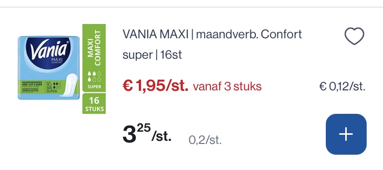 Vania maandverband goedkoper