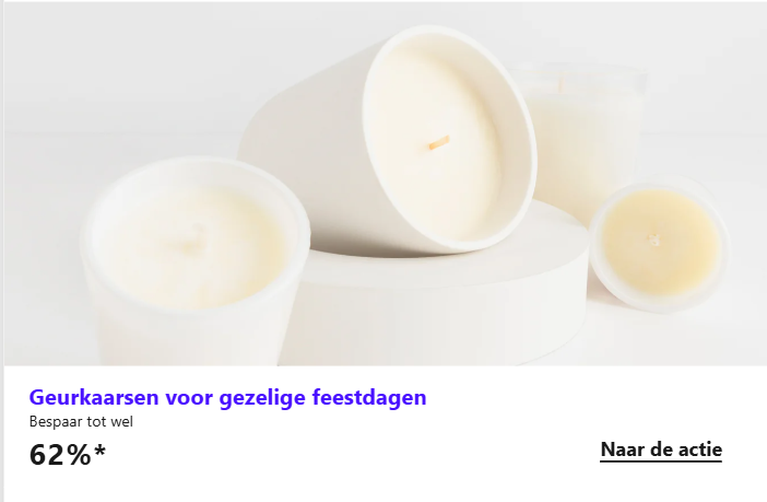 tot -65% op geurkaarsen 🕯️
