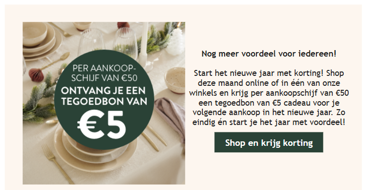 Koop & Krijg €5, €10 of meer shoptegoed! 🤗
