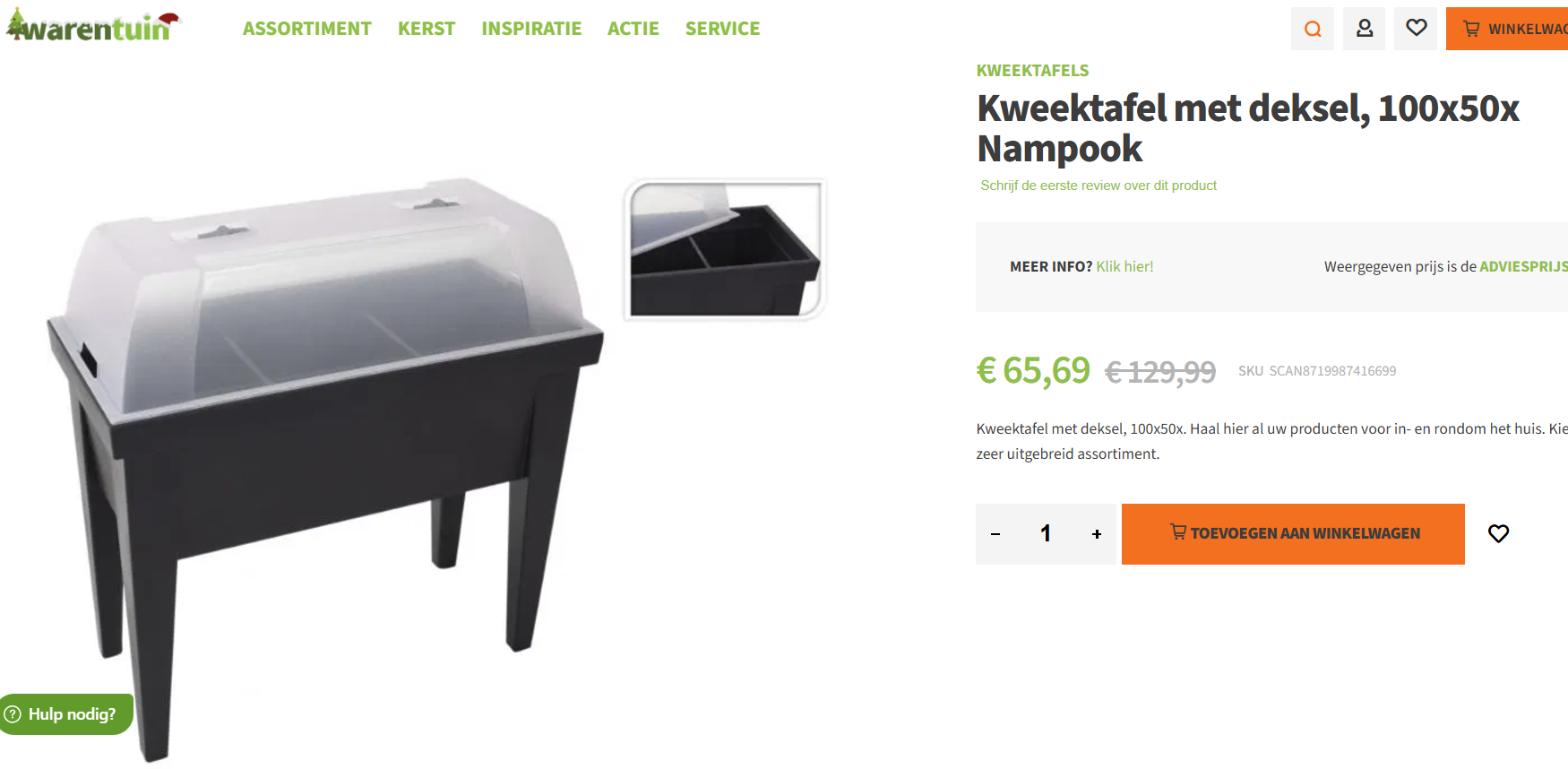 Kweektafel met 49% korting 🍃 Warentuin