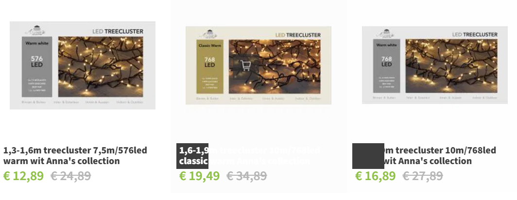 Hoge korting op kerstverlichting ✨
